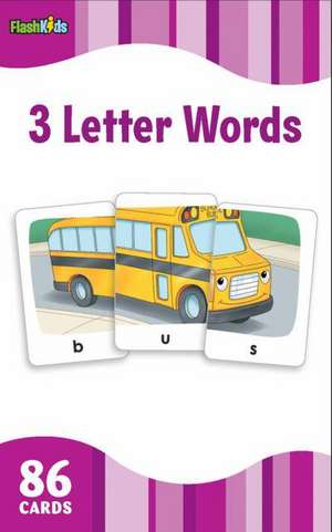 3 Letter Words (Flash Kids Flash Cards): Grade 6 (Flash Skills) de Flash Kids Editors