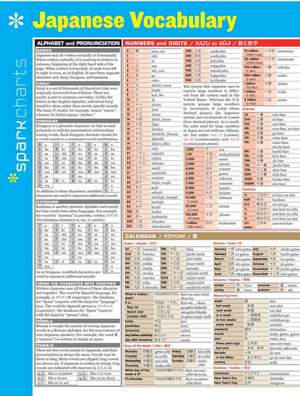 Japanese Vocabulary de Sparknotes