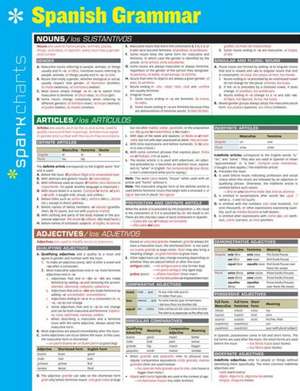 Spanish Grammar Sparkcharts de Sparknotes