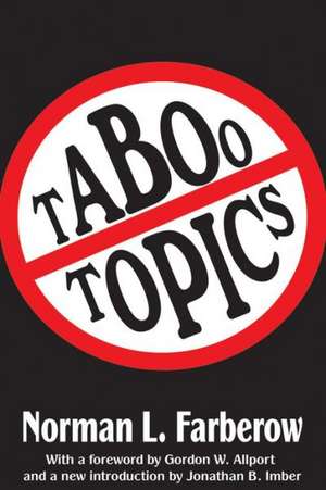 Taboo Topics de Norman L. Farberow