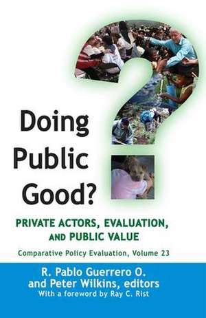 Doing Public Good?: Private Actors, Evaluation, and Public Value de R. Pablo Guerrero O.