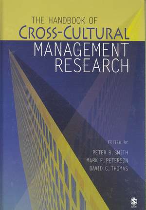 The Handbook of Cross-Cultural Management Research de Peter B. Smith