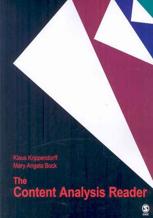 The Content Analysis Reader de Klaus Krippendorff