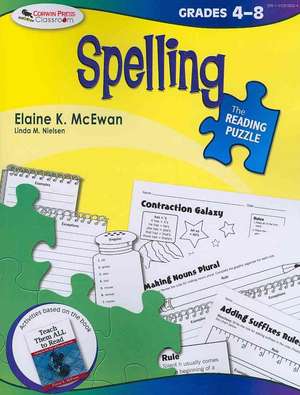 The Reading Puzzle: Spelling, Grades 4-8 de Elaine K. McEwan-Adkins