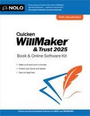 Quicken Willmaker & Trust 2025 de Editors Of Nolo