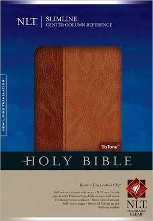 Slimline Center Column Reference Bible-NLT de Tyndale House Publishers