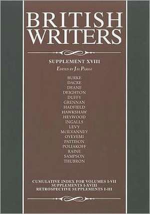 British Writers: Supplement XVIII de Gale Editor