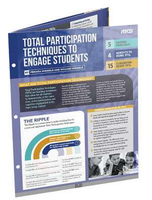 Total Participation Techniques to Engage Students (Quick Reference Guide) de Persida Himmele