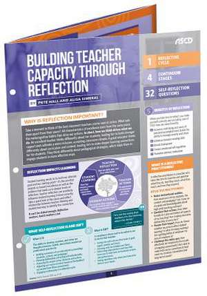 Building Teacher Capacity Through Reflection (Quick Reference Guide) de Pete Hall