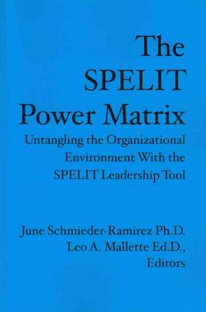 The Spelit Power Matrix: Untangling the Organizational Environment with the Spelit Leadership Tool de June Schmieder-Ramirez Ph. D.