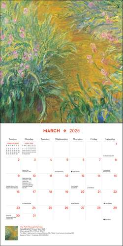 Impressionism and Post-Impressionism 2025 Mini Wall Calendar de The Metropolitan Museum Of Art