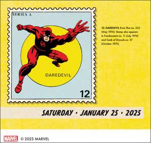 Marvel Value Stamps 2025 Day-to-Day Calendar de Marvel Entertainment