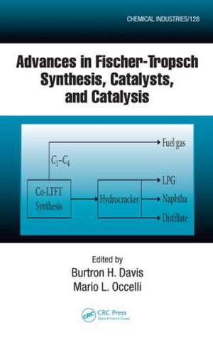 Advances in Fischer-Tropsch Synthesis, Catalysts, and Catalysis de B. H. Davis