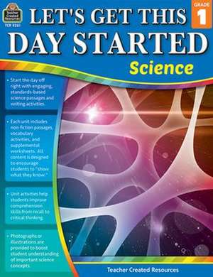 Let's Get This Day Started: Science (Gr. 1) de Tracy Edmunds