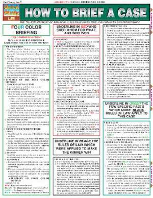 How to Brief a Case Laminated Reference Chart de Lucy a. Marsh