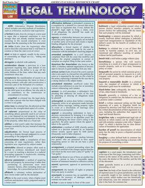 Legal Terminology Reference Guide de BarCharts Inc