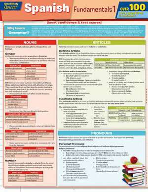 Spanish Fundamentals 1 de BarCharts Inc