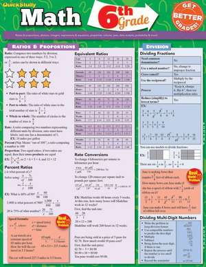 Math 6th Grade de BarCharts Inc