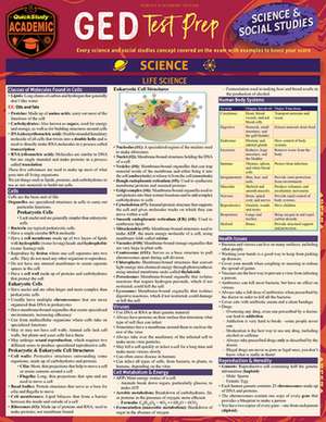 GED Test Prep - Science & Social Studies: A Quickstudy Laminated Reference Guide de Frank Miskevich