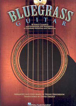 Bluegrass Guitar: 10 Solo Classics [With CD (Audio)] de Hal Leonard Corp