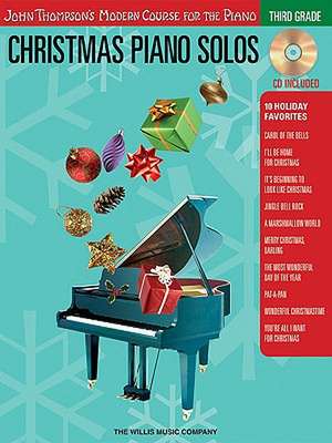 Christmas Piano Solos: Third Grade [With CD] de Hal Leonard Corp