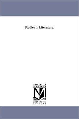 Studies in Literature. de Gilderoy Wells Griffin