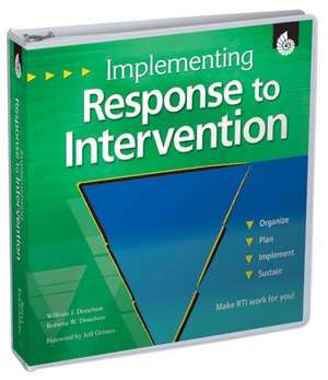 Implementing Response to Intervention de Donelson William J.