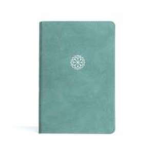 CSB Personal Size Giant Print Bible, Earthen Teal Leathertouch, Indexed de Csb Bibles By Holman