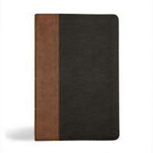 KJV Personal Size Giant Print Bible, Black/Brown Leathertouch de Holman Bible Publishers