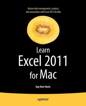 Learn Excel 2011 for Mac de Guy Hart-Davis