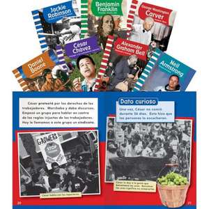 American Biographies: Men Set, Grades 1-2 de Teacher Created Materials