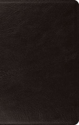 ESV Large Print Thinline Bible (Genuine Leather, Black) de Spck