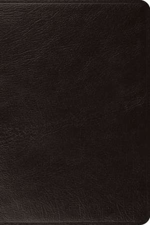 ESV Large Print Bible (Top Grain Leather, Black) de Spck