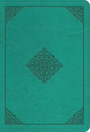 ESV Value Large Print Compact Bible (TruTone, Teal, Ornament Design) de Spck