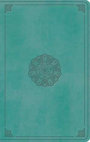 ESV Large Print Value Thinline Bible (TruTone, Turquoise, Emblem Design) de Spck