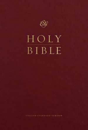 ESV Pew and Worship Bible, Large Print (Hardcover, Burgundy) de Esv