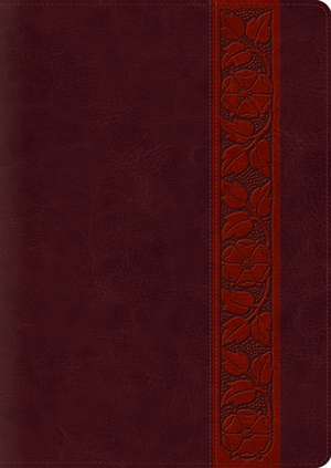 ESV Study Bible, Large Print (TruTone, Mahogany, Trellis Design, Indexed) de Spck