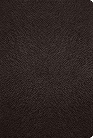 ESV Large Print Compact Bible (Buffalo Leather, Deep Brown) de Spck