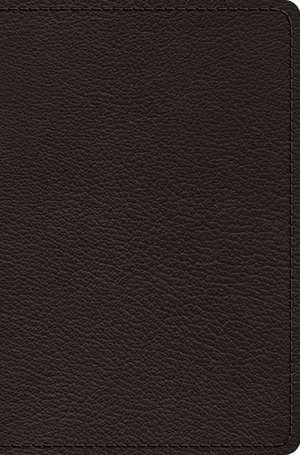 ESV Preaching Bible, Verse–by–Verse Edition (Goatskin, Black) de Esv