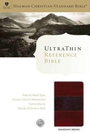 Ultrathin Reference Bible-HCSB de Broadman & Holman Publishers