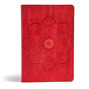 CSB Essential Teen Study Bible, Red Flower Cork Leathertouch de Holman Bible Publishers