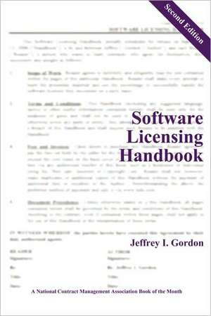 Software Licensing Handbook, Second Edition de Jeffrey Gordon