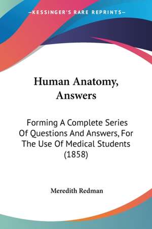 Human Anatomy, Answers de Meredith Redman