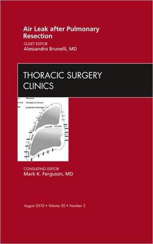 Air Leak after Pulmonary Resection, An Issue of Thoracic Surgery Clinics de Alessandro Brunelli