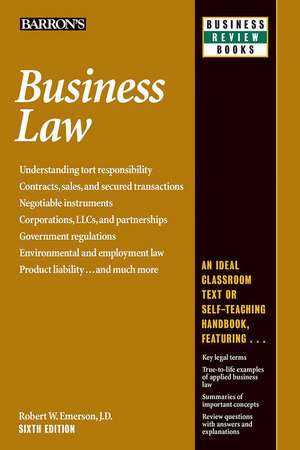 Business Law de Robert W. Emerson, J.D.