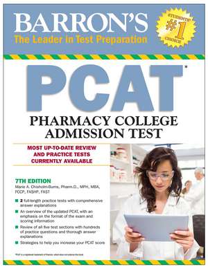 PCAT: Pharmacy College Admission Test de Barron's Educational Series