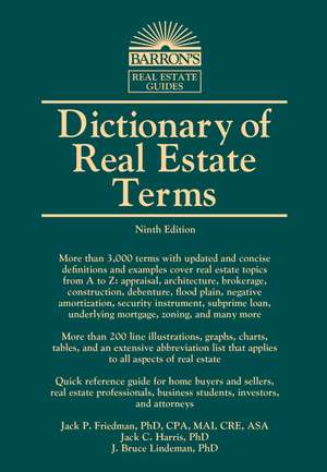 Dictionary of Real Estate Terms de Jack P. Friedman, Ph.D.