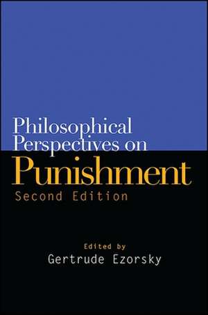 Philosophical Perspectives on Punishment de Gertrude Ezorsky