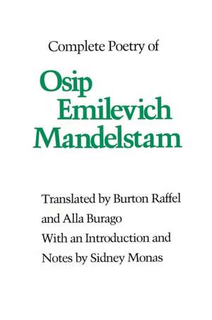 Complete Poetry of Osip Emilevich Mandelstam