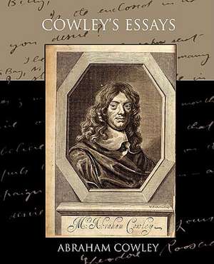 Cowley's Essays de Abraham Cowley